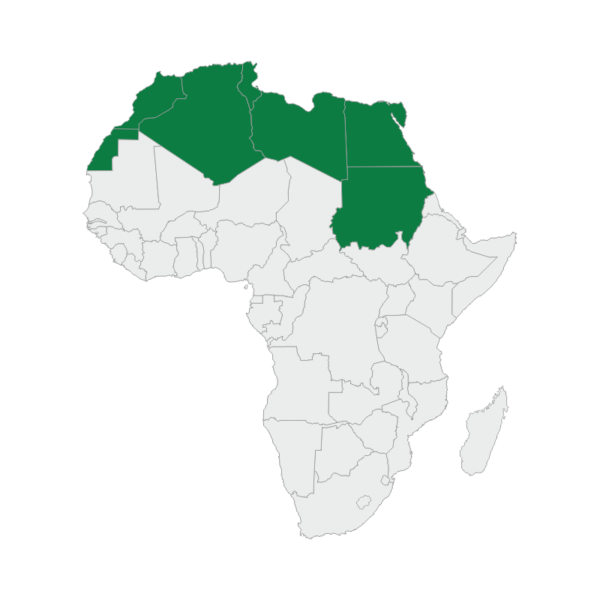 regional map north africa